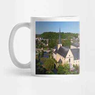 Luxembourg; City; Church; Abbey; Neumunster; Monastery; cultural center; ground Mug